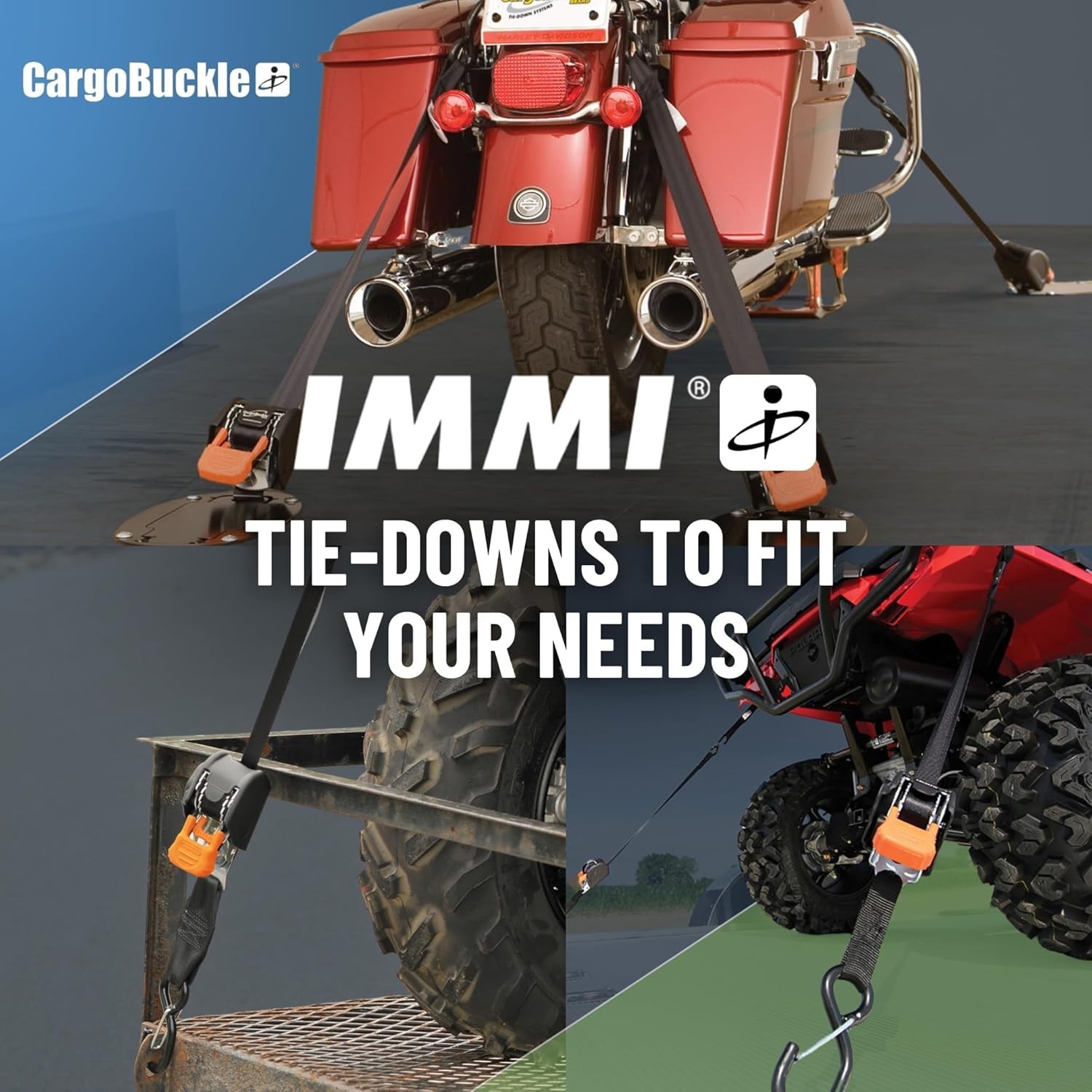 Reliable G3 Self-Retracting Ratchet Straps - Heavy Duty, 2-Inch x 6-Feet, 2-Pack