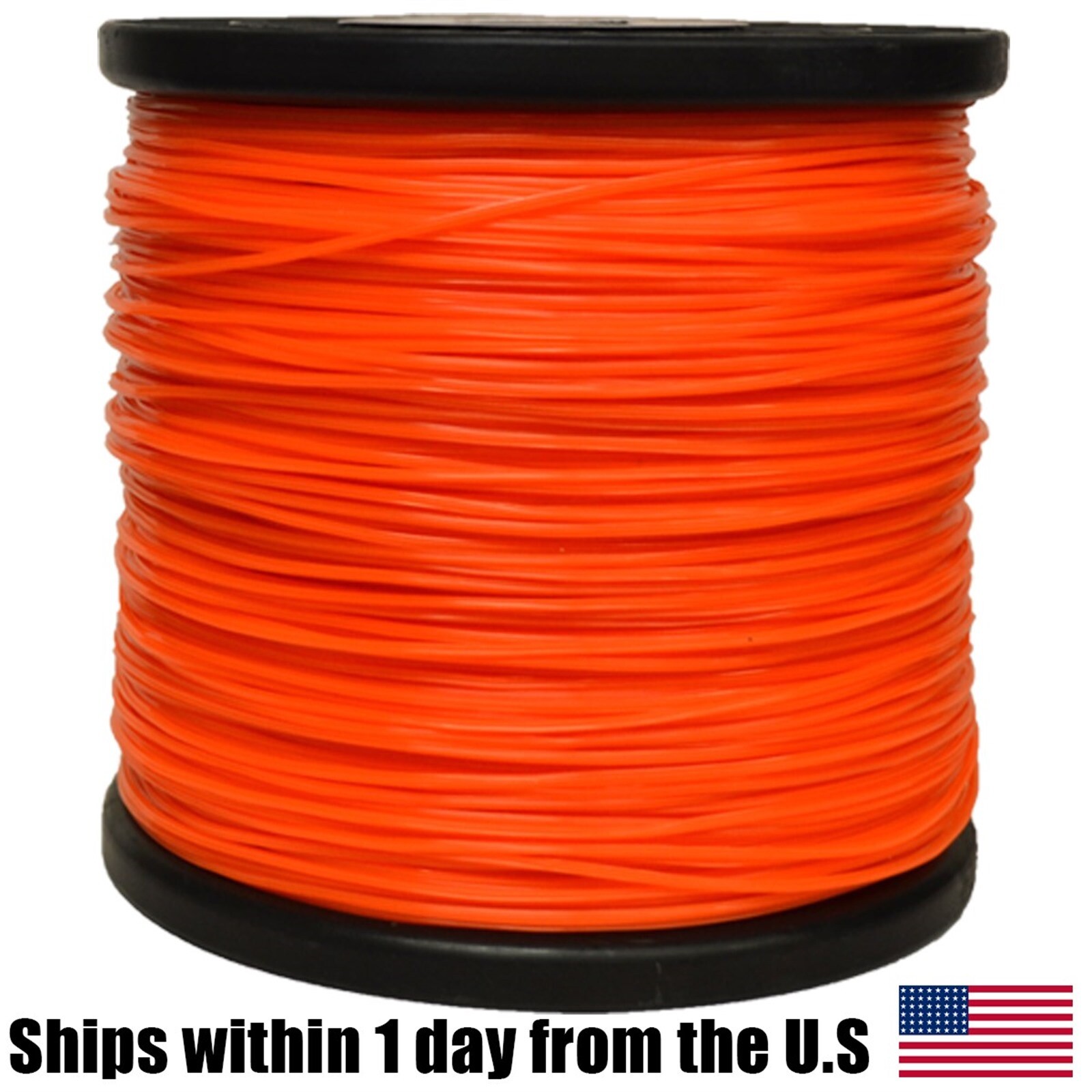 6 Raptor 5lb .095 Star Orange String Trimmer Line Crossfire Shape Fits Echo