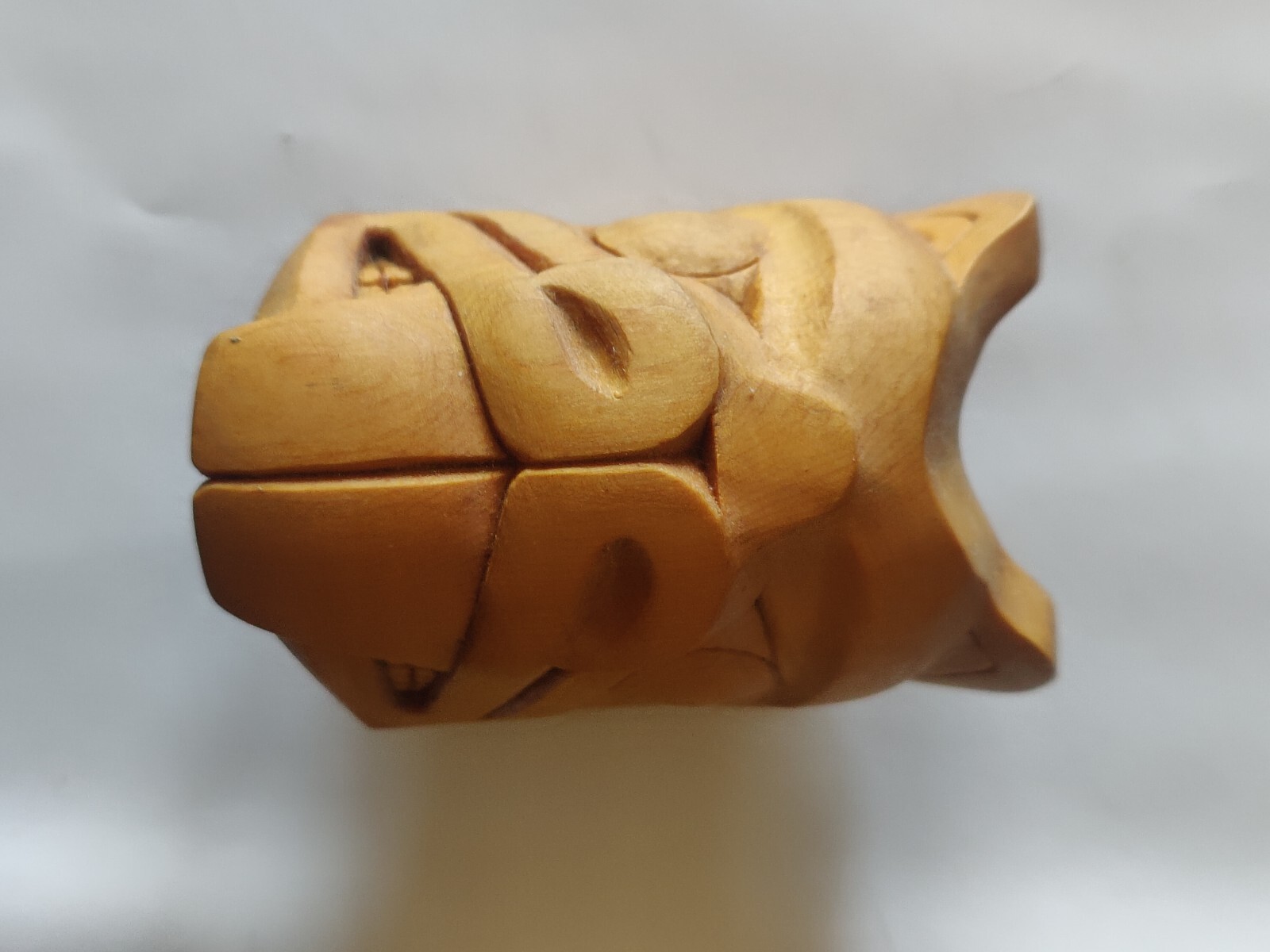 NORTHWEST COAST BEAVER NECKLACE MASK BY MASTER CARVER LEO JACOBS SR MASK BY