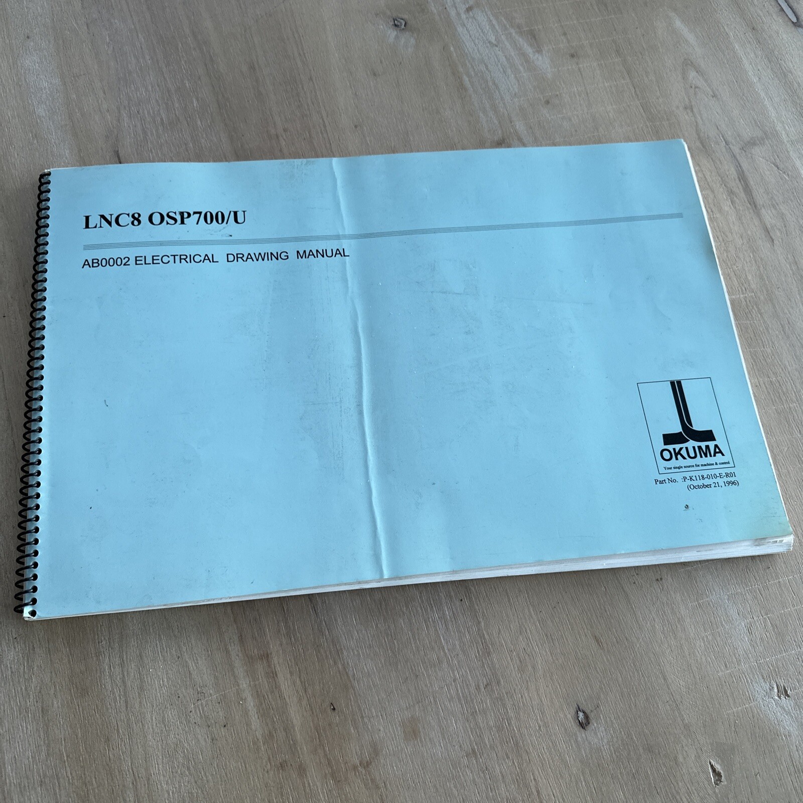 Okuma LNC8 OSP700/U, AB0002 Electrical Drawings Manual OEM HTF