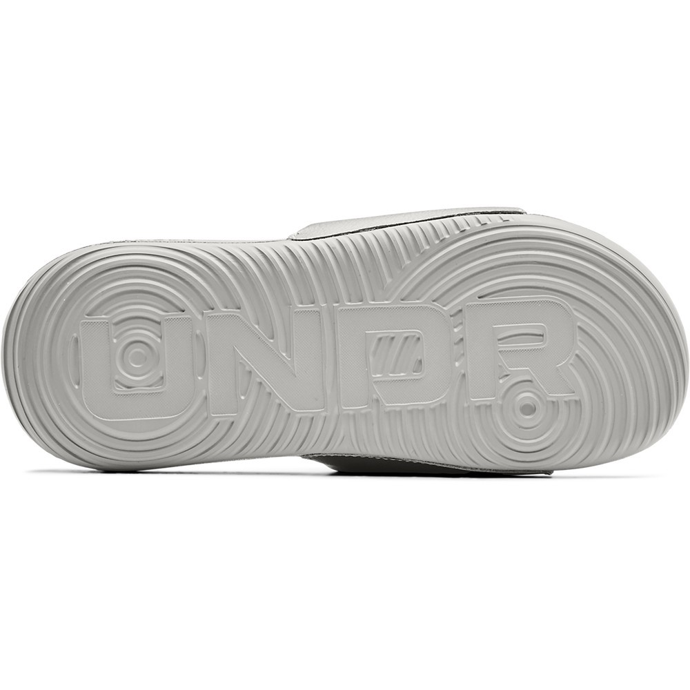 Under Armour 3023772 Women's UA Ansa Fix Slides, Metallic Tin, Size 8