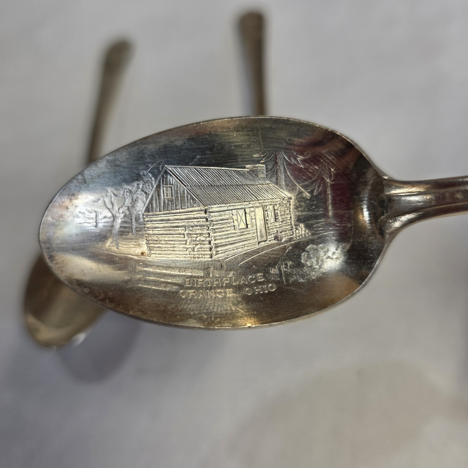 Vtg Silver Plated Presidential Spoons Wm Roger's Lot Of 3 Harrison Polk Garfield