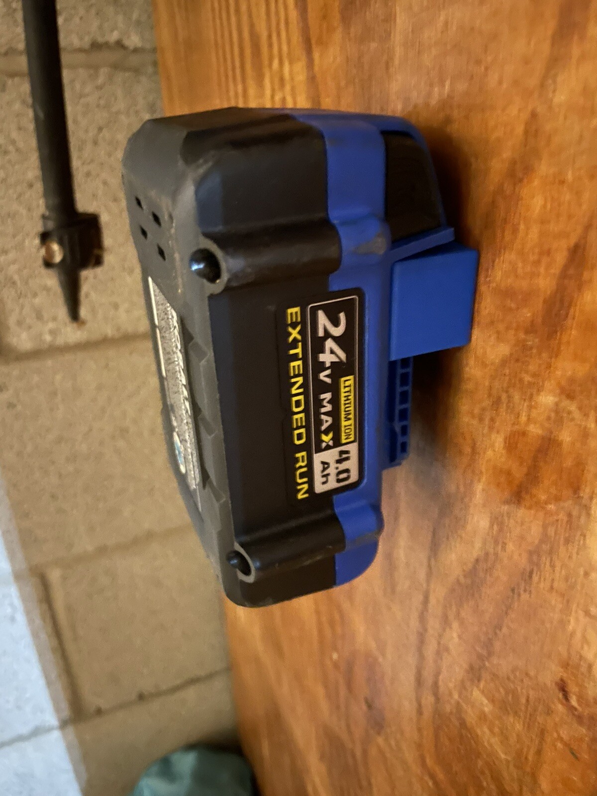 🔥 3 pack Kobalt 24 volt / battery holder / Hanger / shelf mount Slim Blue🔥