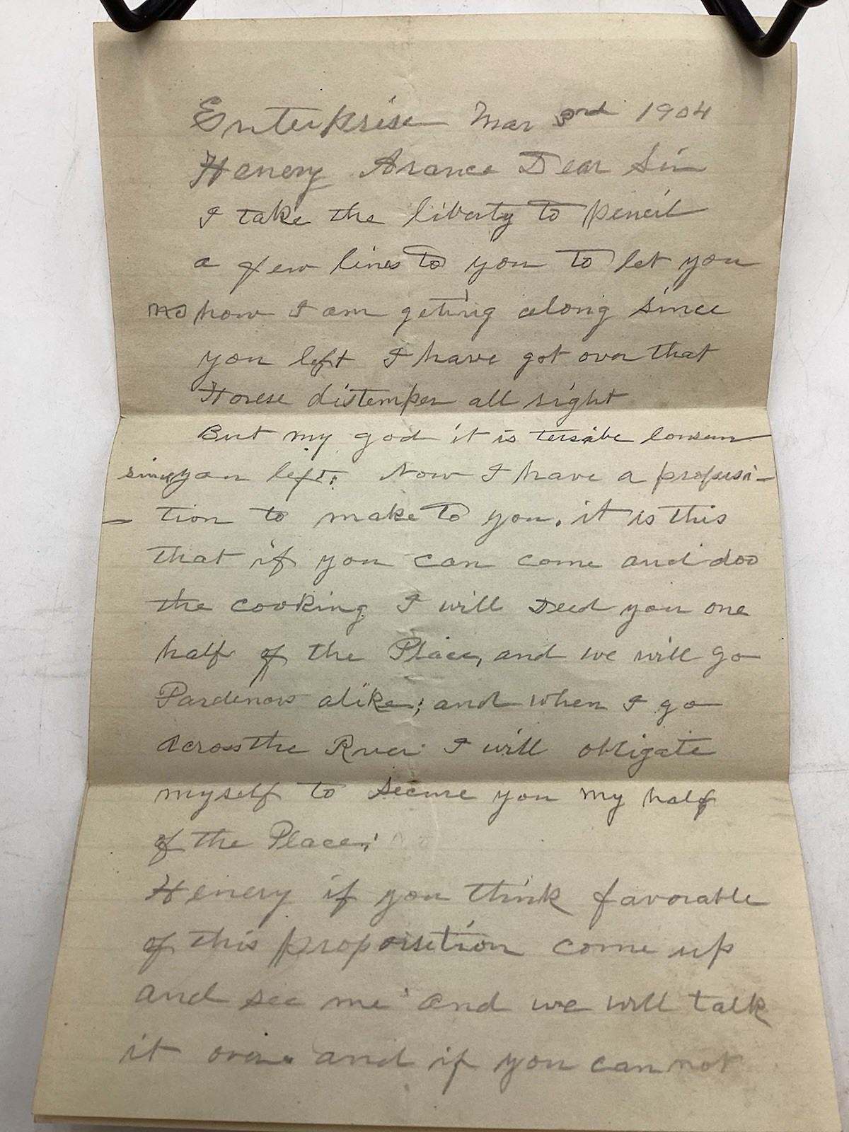 1904 Handwritten Letters-G.A. DROWN-Historical Family Correspondence