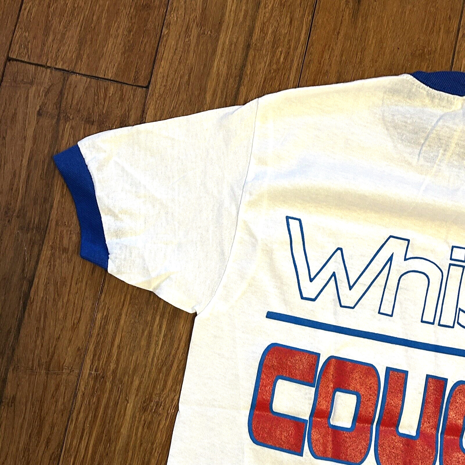 Vintage 80s Whistler Mercury Cougar Motorsports Jerzees Ringer Tshirt Small