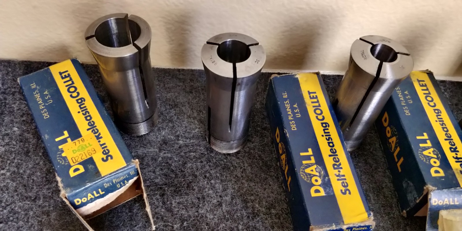 DoALL (Royal) 5C Round Collet Set 10 piece 3/16 - 1"