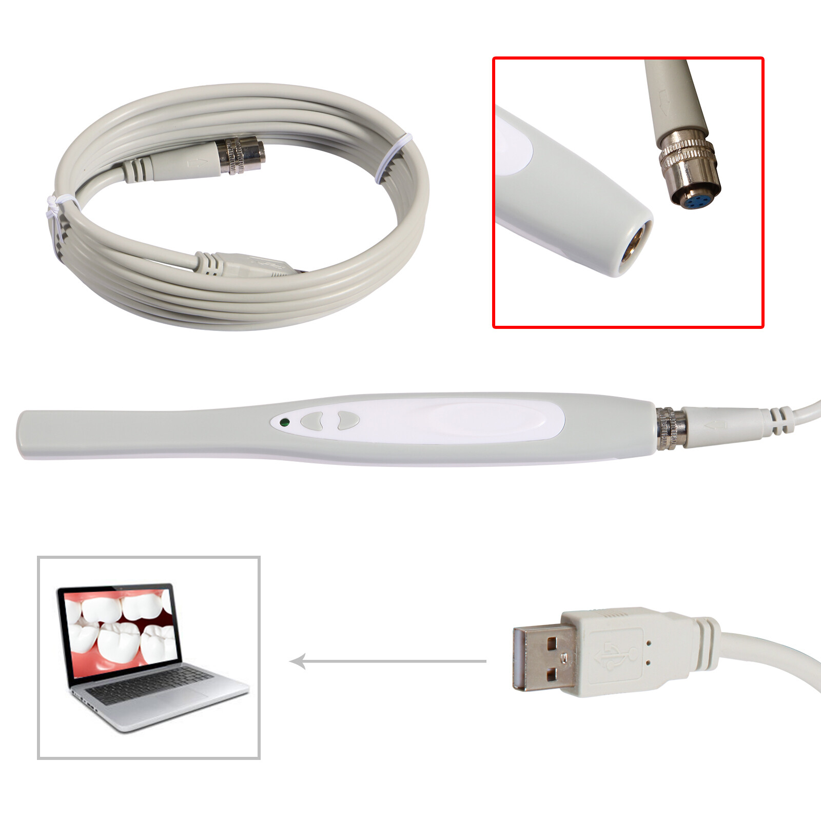 Best CAM MD740 Dental Intraoral Camera USB Digital Imaging Intra Oral USB-X NKJ