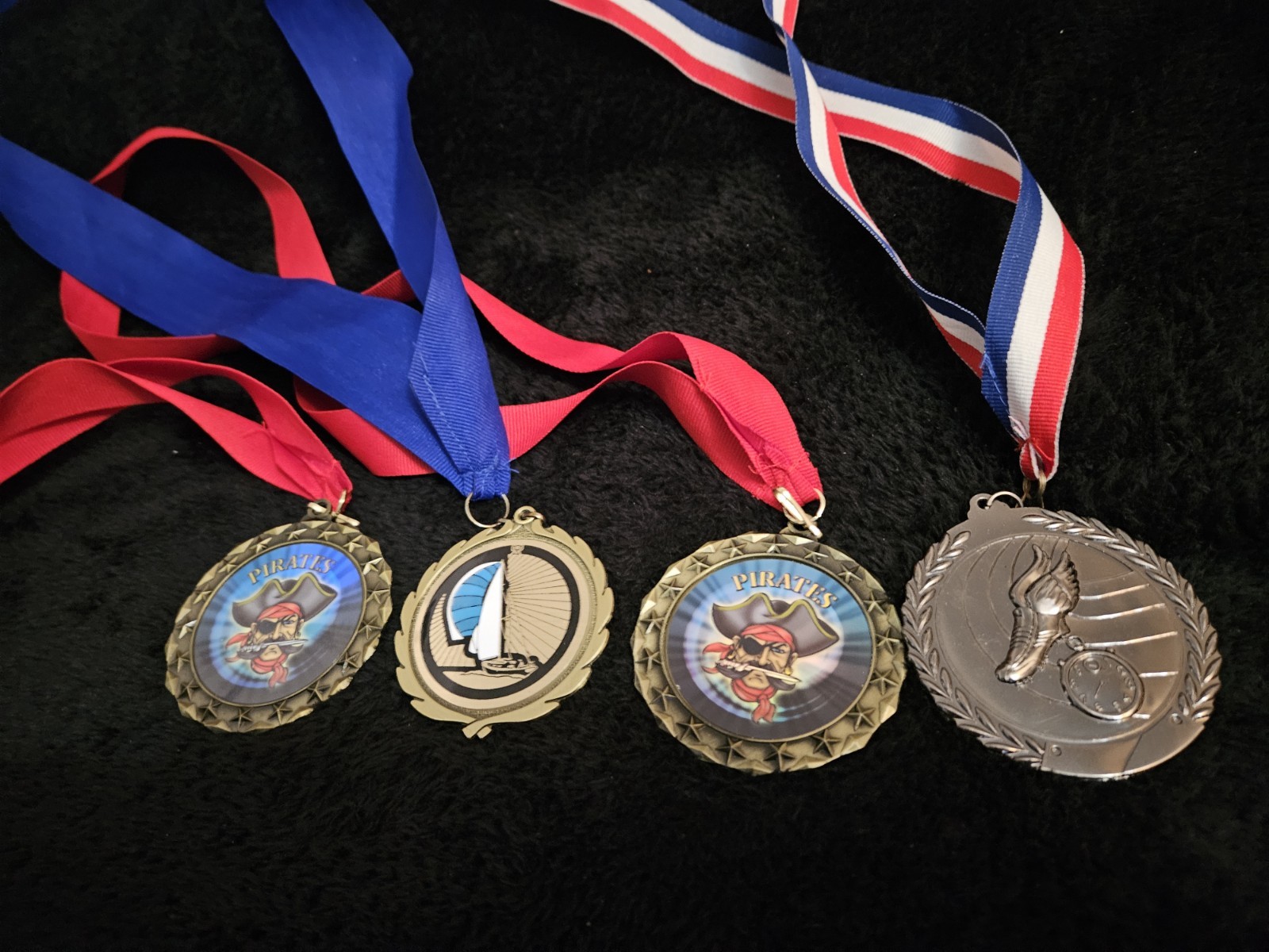 4 - Lakeport Yacht Club Cardboard & Duct Tape Regatta Medals + 2013 Lake County