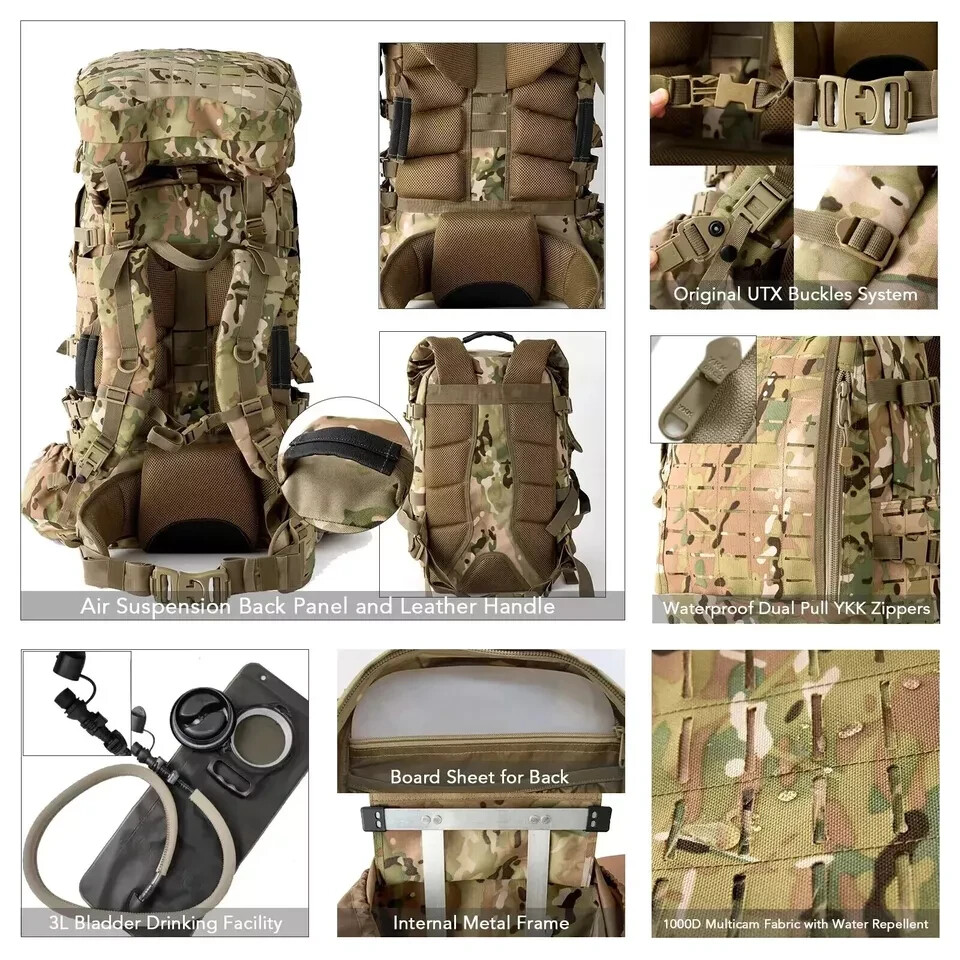 ILBE Rucksack Military Backpack USMC Modular Pack Capricorn Camo