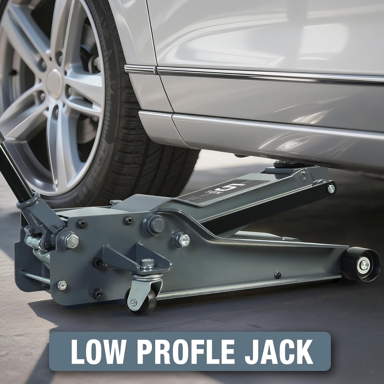 5 Ton Floor Jack Hydraulic Low Profile Floor Jack Lift Pump, , 5 Ton Grey