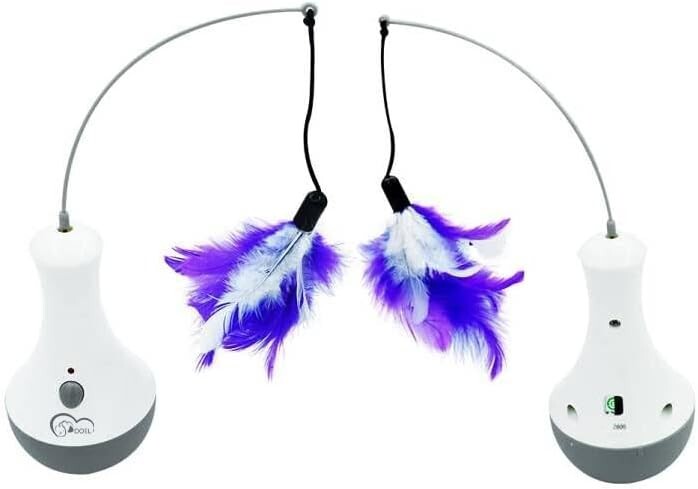 Cat Feather Toy Pet Entertainment Automatic Toy Interactive Play Pet Toys Gift