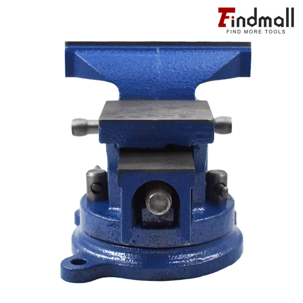 4" Bench Vise with Anvil Swivel Locking Base Table top Clamp Heavy Duty Vice
