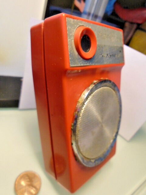 1960's Westinghouse Transistor Radio H-796P6 AZTEC RED Case - No Signal