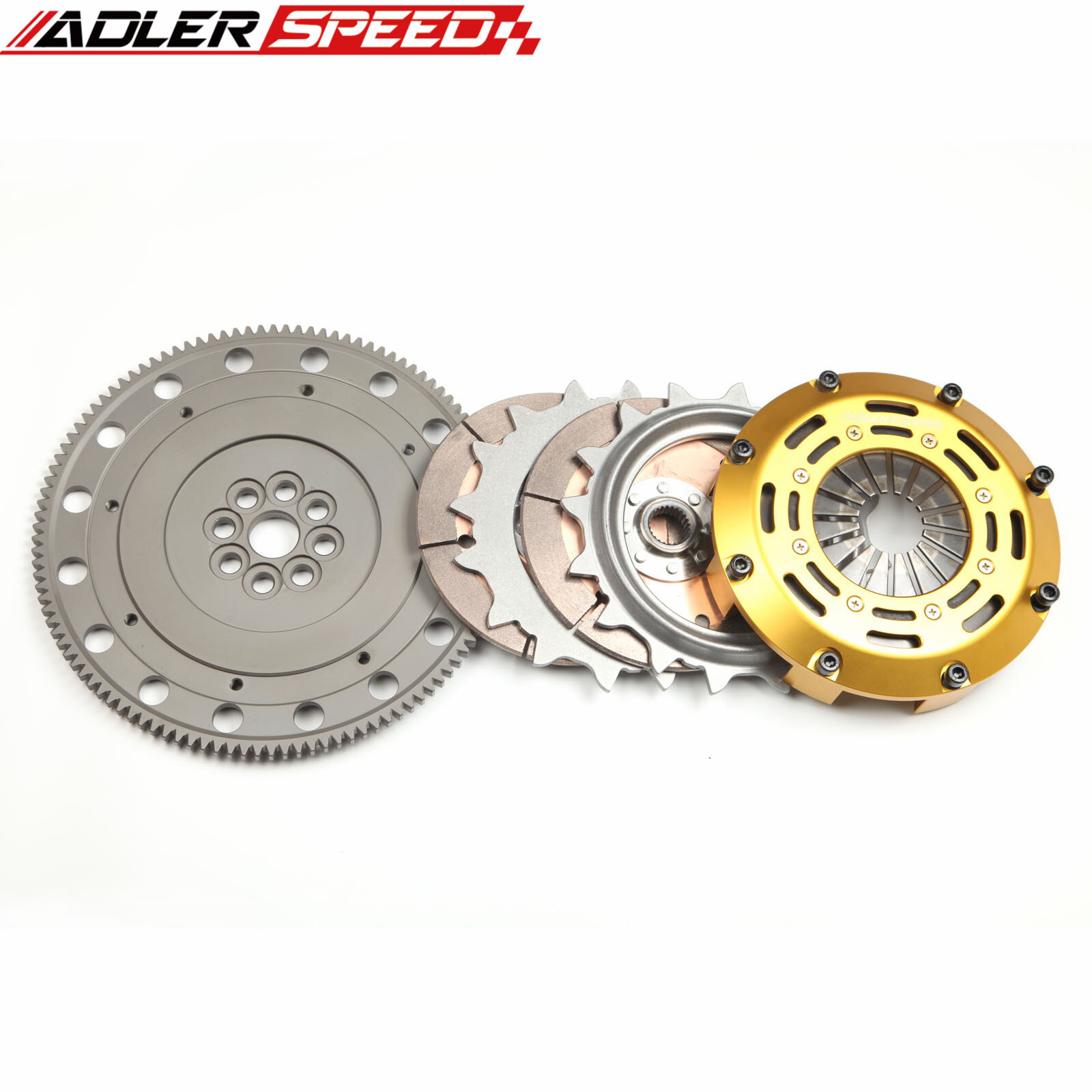 ADLERSPEED Race Clutch Twin Disc For Honda Acura B18 B20 B16 B-series Medium WT
