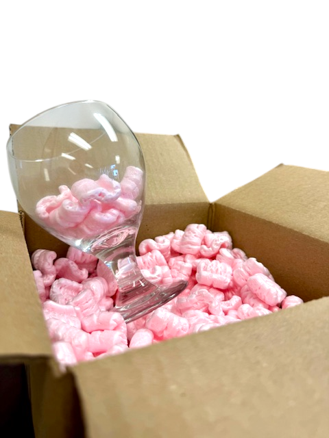 Packing Peanuts 1.5 cu ft - 1 Bag Pink Anti Static Popcorn Free Shipping