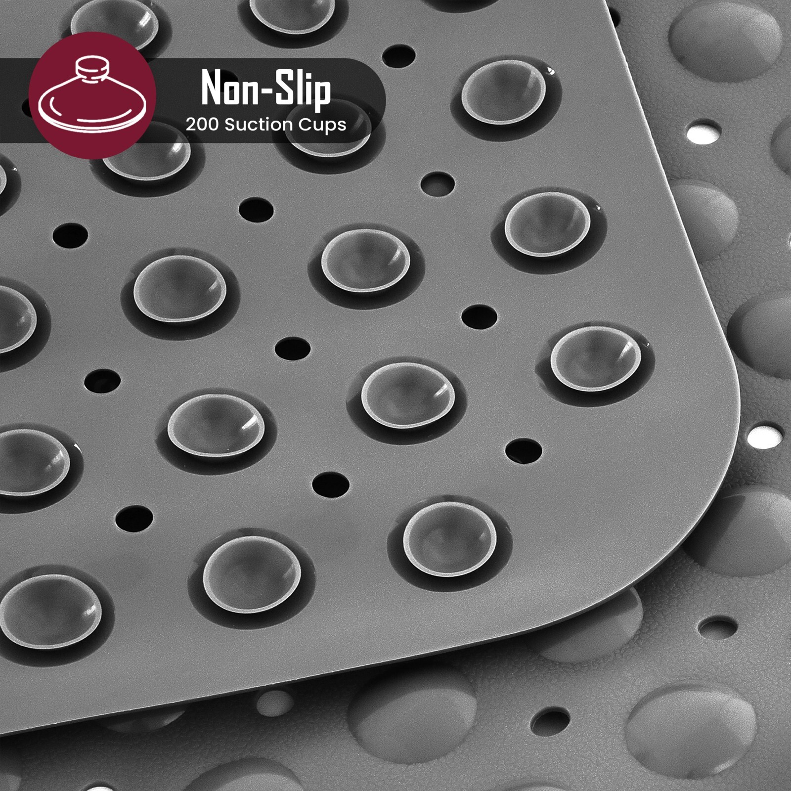 Bath/Tub/Shower Extra Long Mat 40"X16" Anti Slip Antibacterial Machine Washable