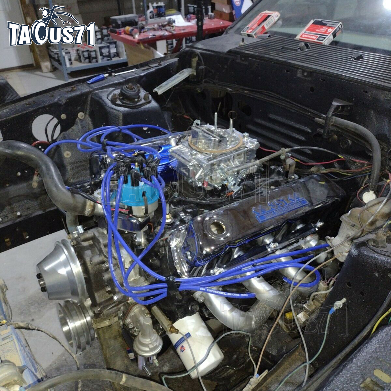 Crankshaft+Alternator+Water Pump V-Belt Pulley Kit For Small Block Ford 302 351C