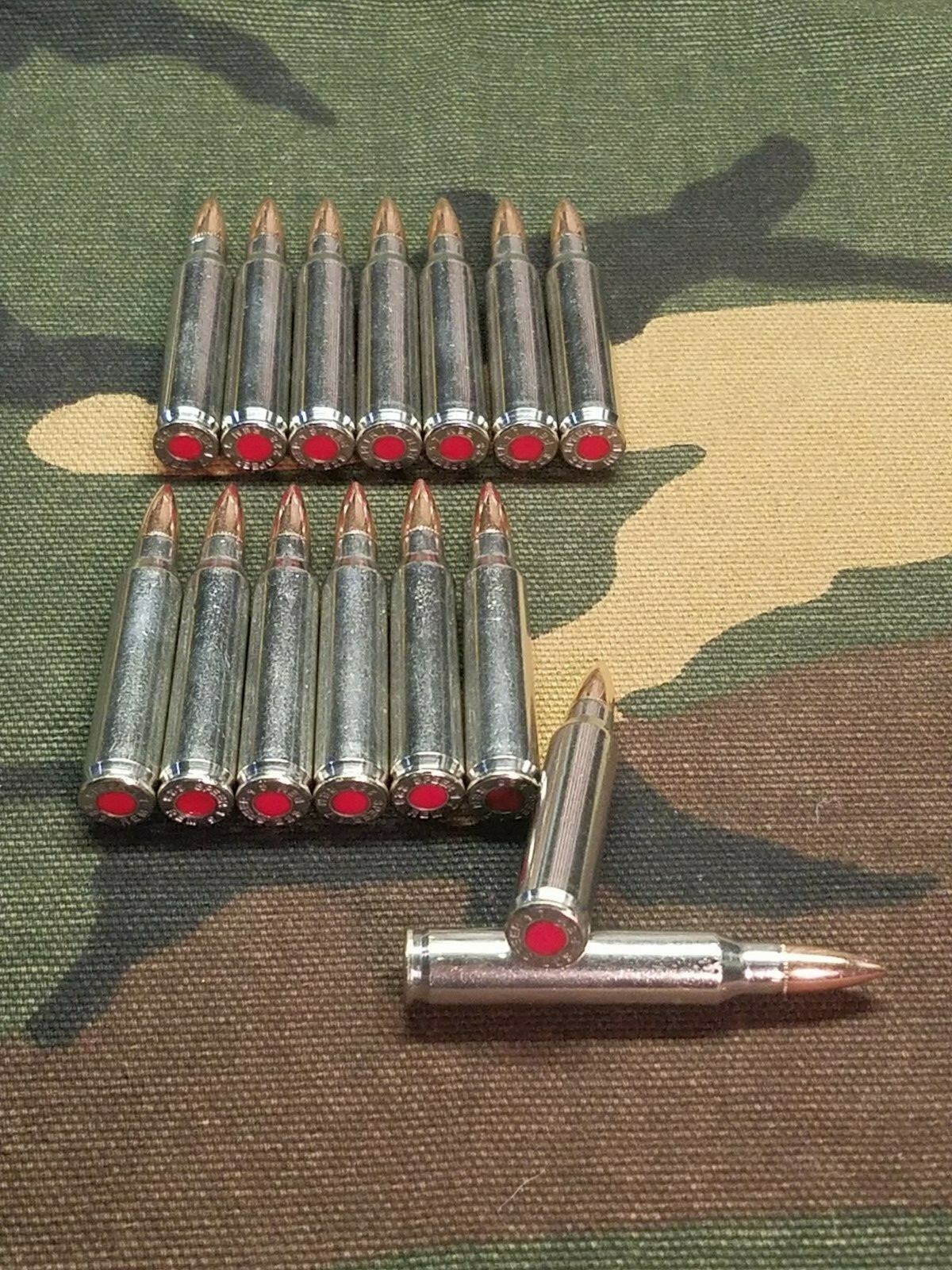 223/5.56 SNAP CAPS SET OF 15 (Nickel+ Red)