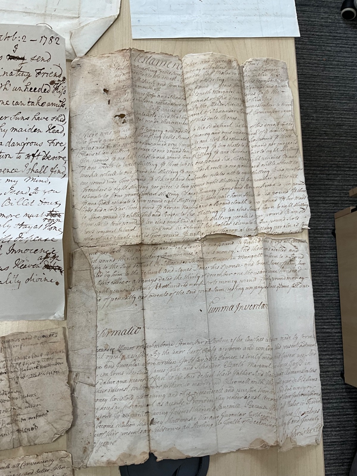 Antique GB Ephemera 1704 - 1880 mixed collection letters, deeds, invoices #SF45