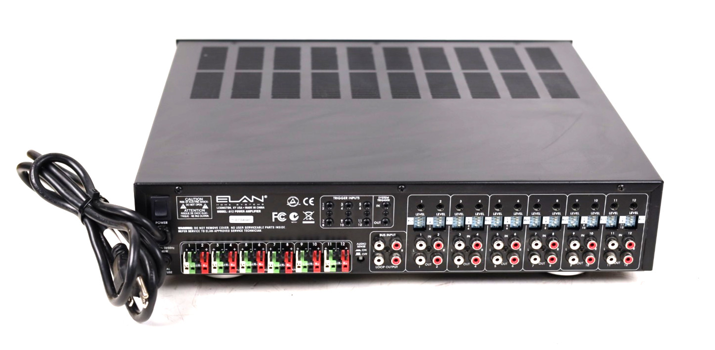 Elan A12 Amplifier 12 Channel Power Amplifier Amp u867