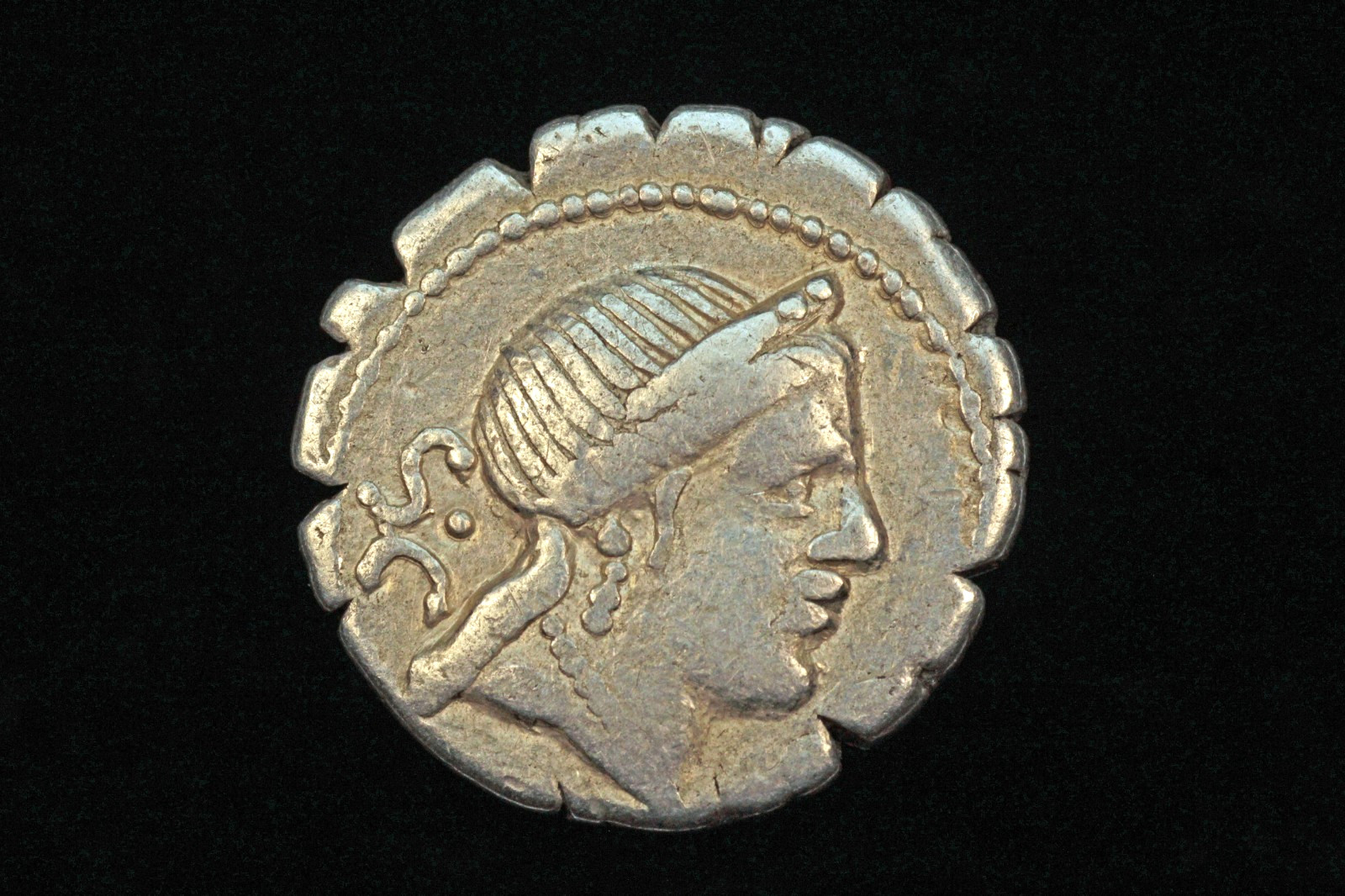 Roman Republic C. Naevius Balbus. AR Serrate Denarius Victory in Triga Rome 79BC