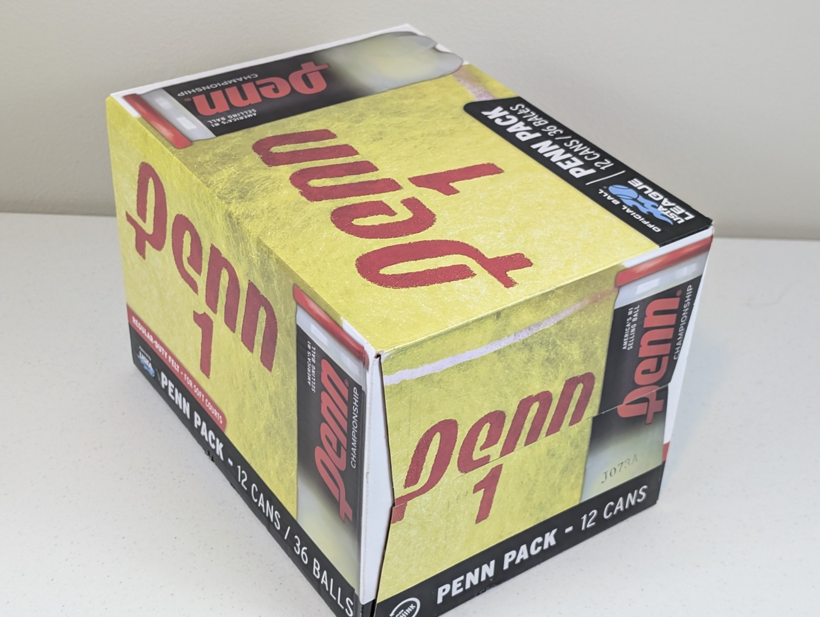 Penn Championship Regular Duty Felt Pressurized Tennis Balls 12 Cans / 36 Balls