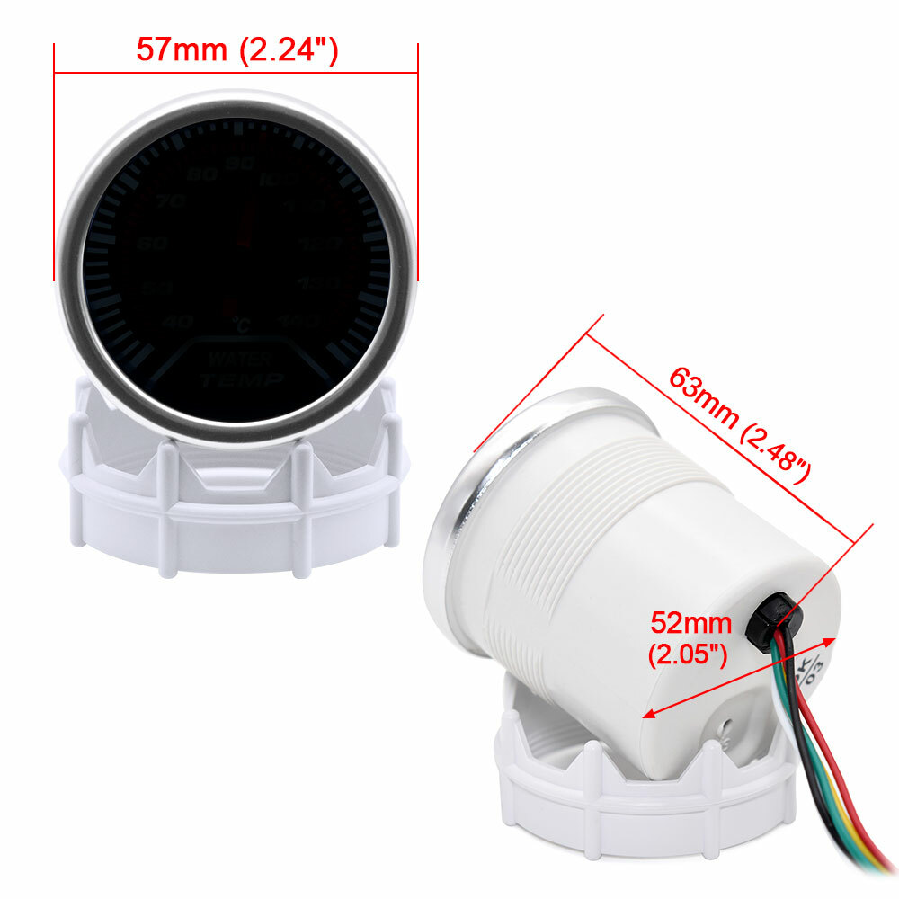52mm Led Car Boost PSI/Water/Oil Temp/Pressure/Volt/AFR/EGT Gauge/Tachometer
