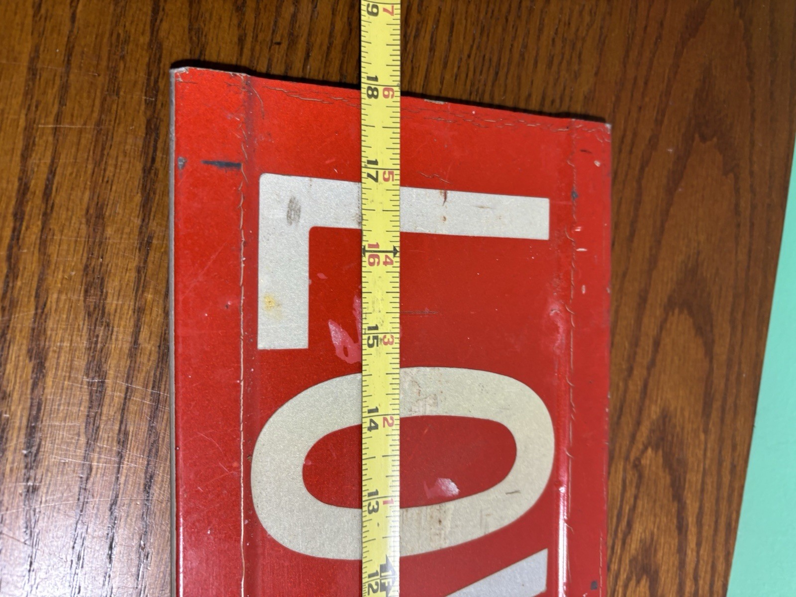Vintage LOVE DR Retired Red City Town Drive Street Sign Authentic
