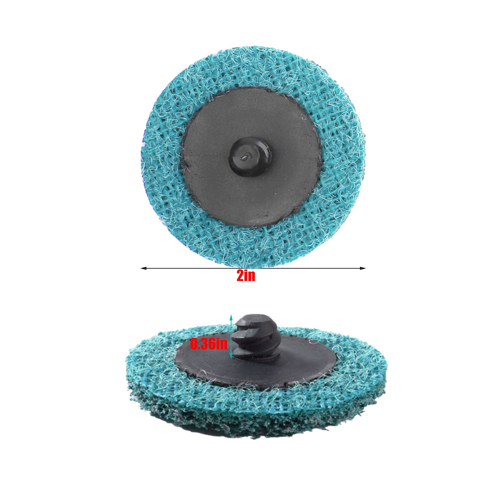 50 Pc 2" Fine Roloc Scotch Pads Roll Lock Surface Sanding Disc