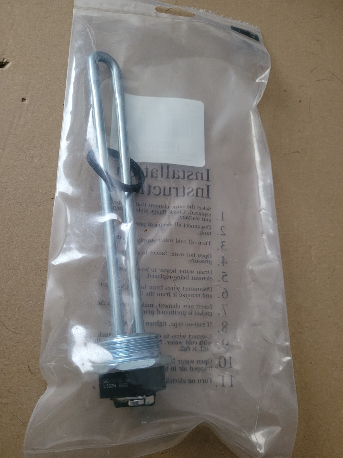 Proplus 2000-Watt, 120-Volt Water Heater Element P/N:481027