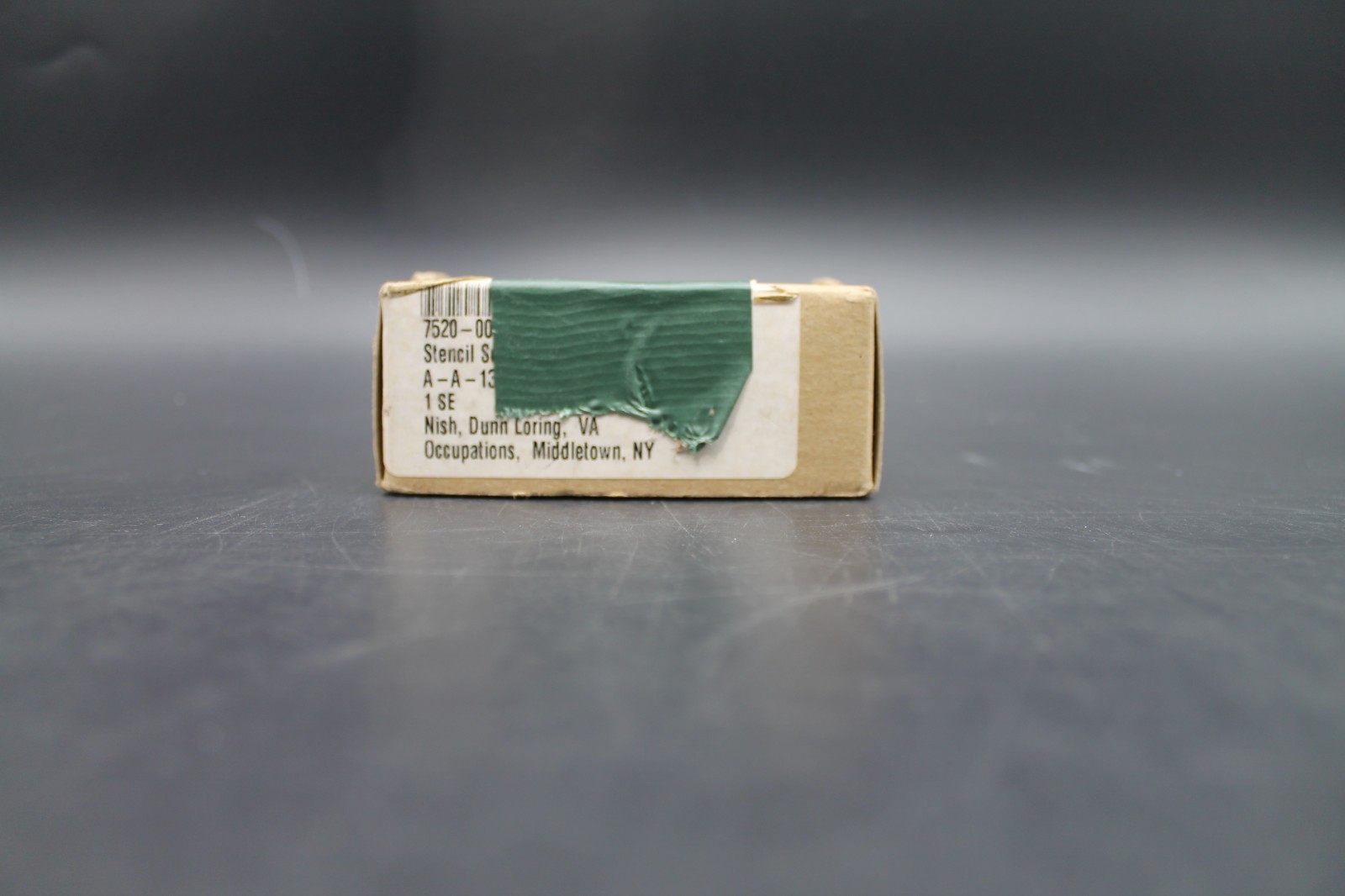 Vintage US Military Brass Stencil Set 3 Inch A-A-130A Marking Kit Middletown