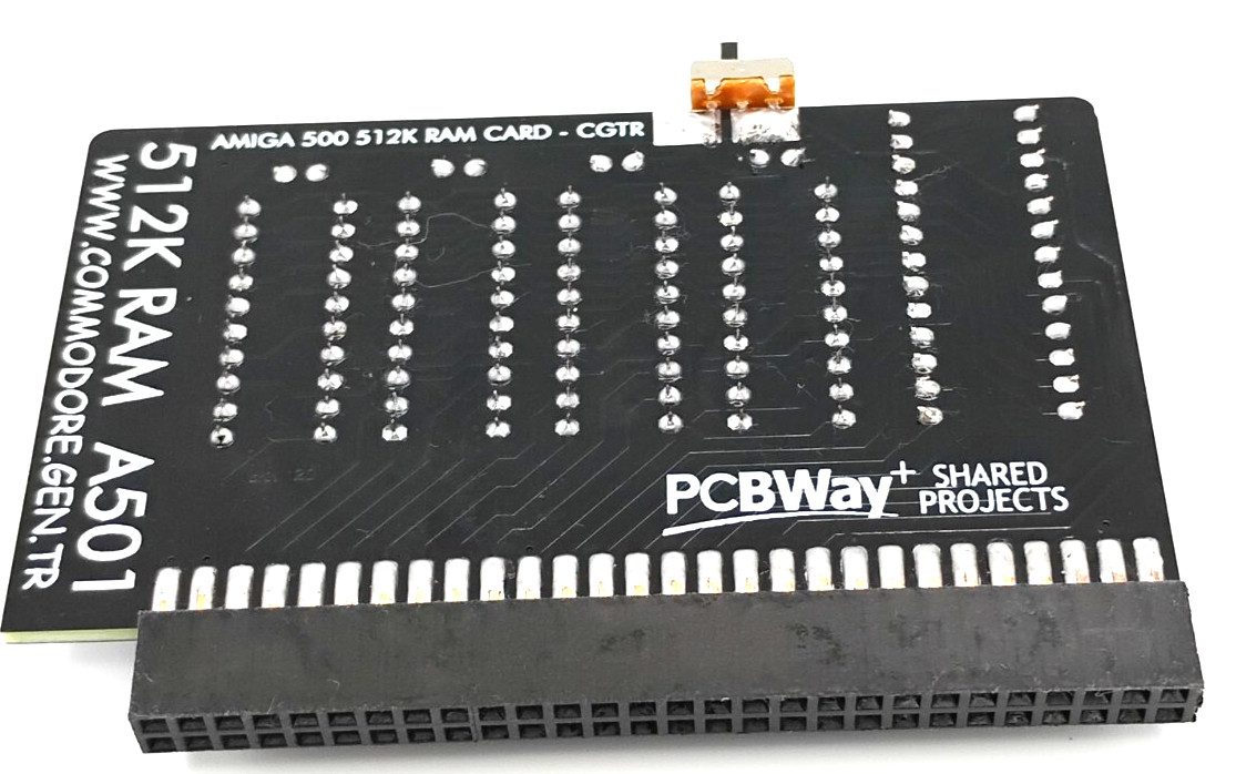 Commodore Amiga 500 Ram Expansion A501 Clone 512KB + Switch - Fast USA Seller