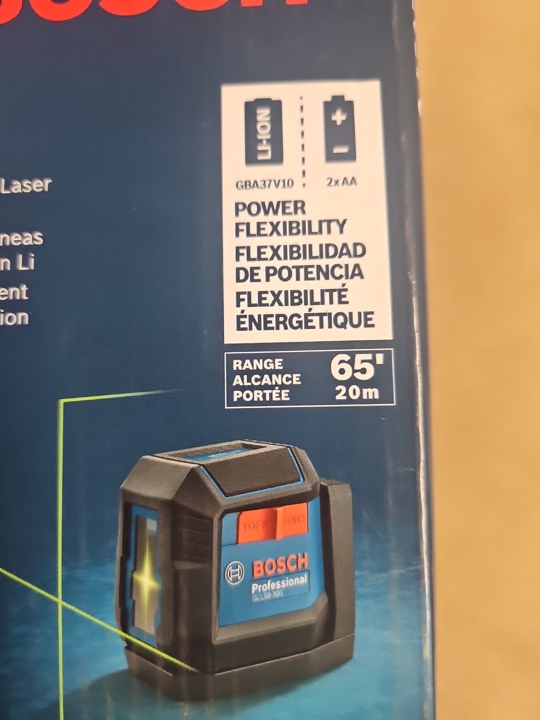 Bosch GLL50-20GL Self-Leveling Cross-Line Laser w/ Li-ion Battery 🔥NEW🔥 SEALED