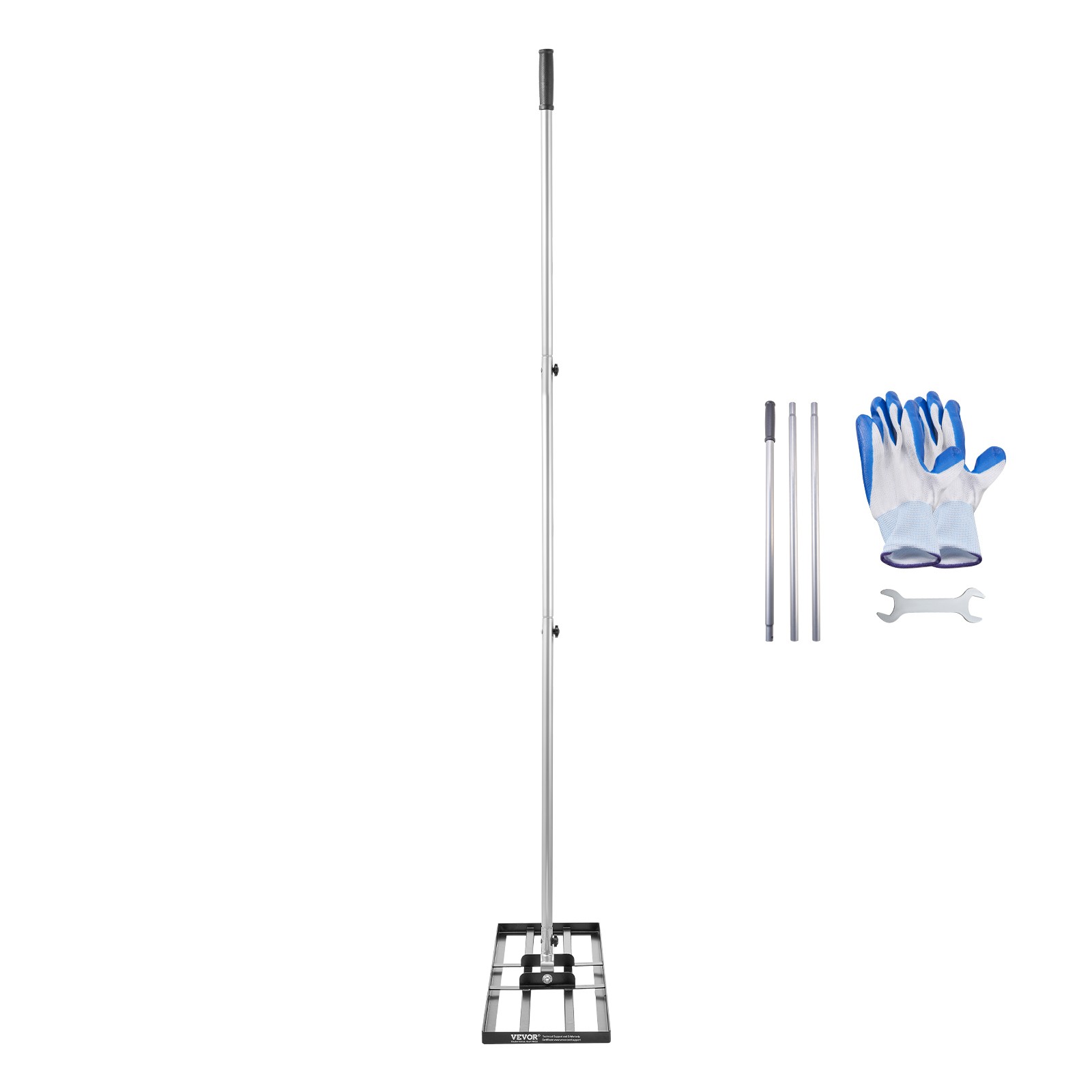 10x30in Lawn Leveling Rake Heavy Duty 83.9in Adjustable Handle for Yard