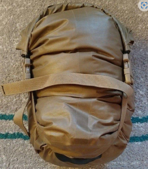 USMC SealLine Sleep System Waterproof Compression Sack used good USGI bag coyote