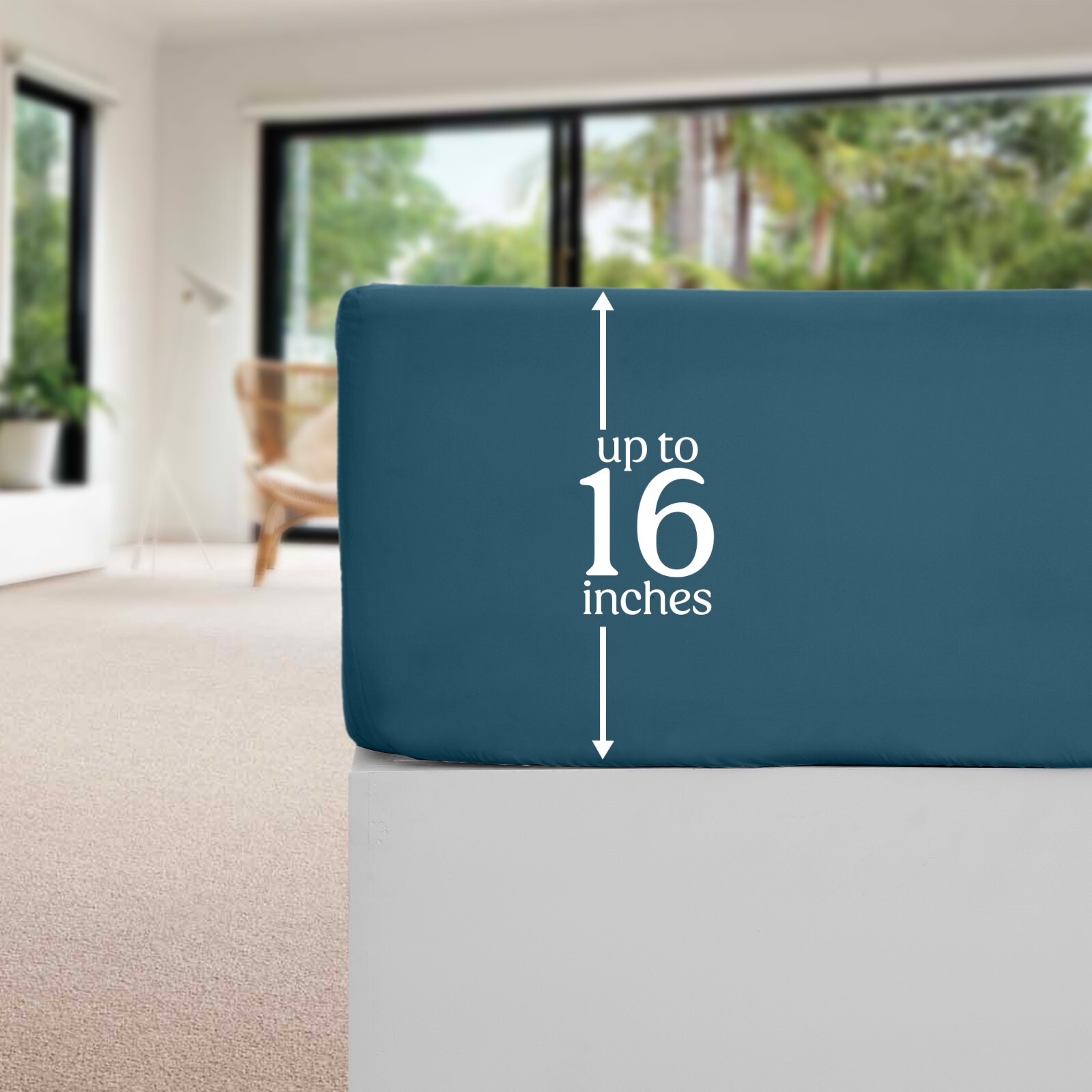 Fitted Sheet Deep Pocket Easy Care Breathable Microfiber Elastic Bedding Sheets