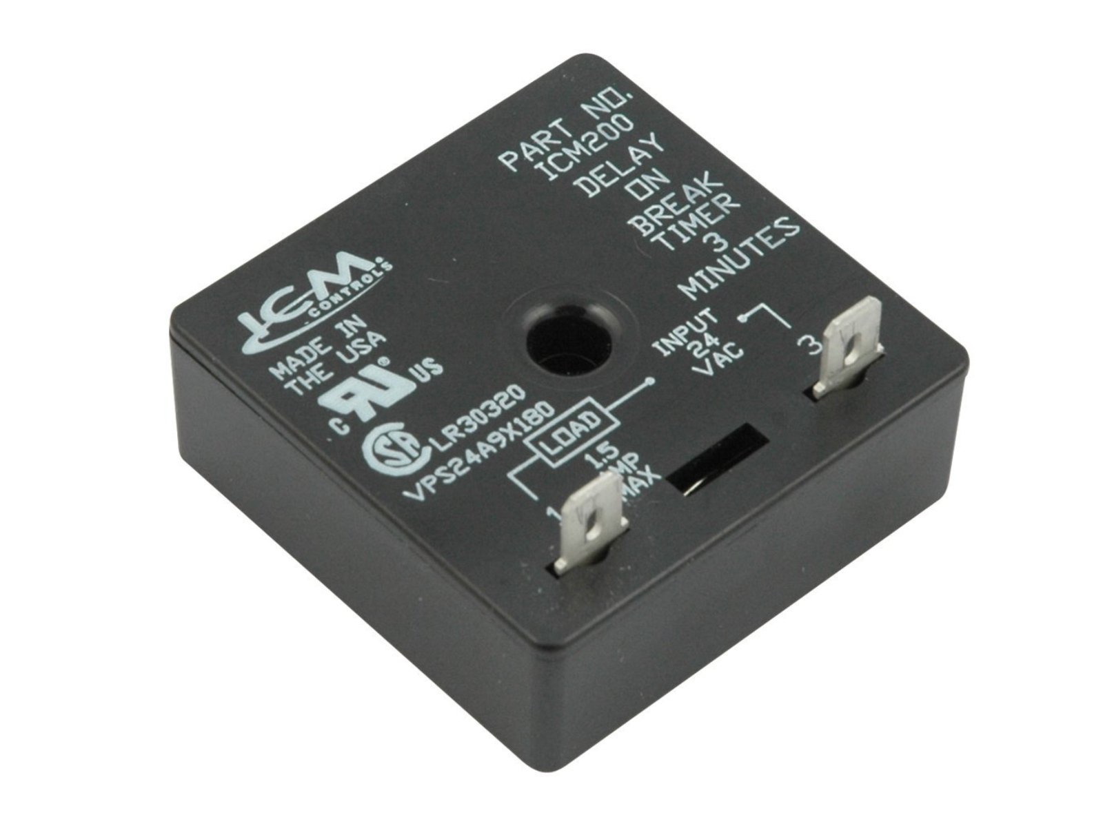 NEW - ICM200 Delay on Break Timer w/ 3 Minute Fixed Time Delay, 18-30 VAC