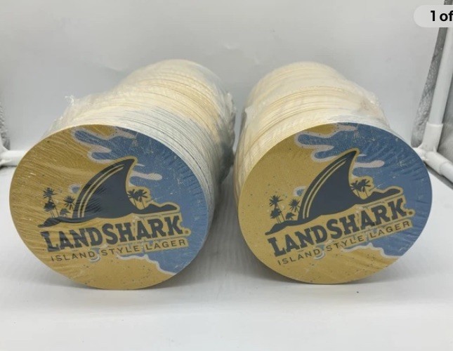 250 Landshark Beverage / Drink Coasters - SEALED BRAND NEW FREE SHIPPING