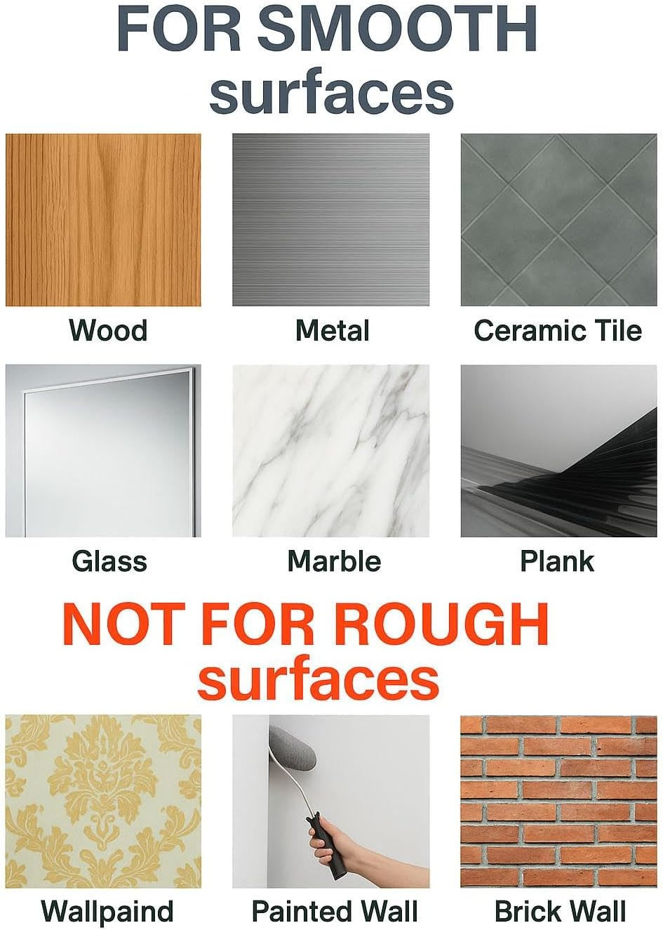 8 Inch Hand Towel Holder, Self Adhesive Towel Bar for Bathroom, Rustproof Alumin