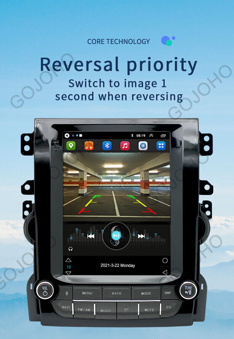 64GB Tesla style For Chevrolet Malibu Radio 2012 Car Stereo Android appleCarplay