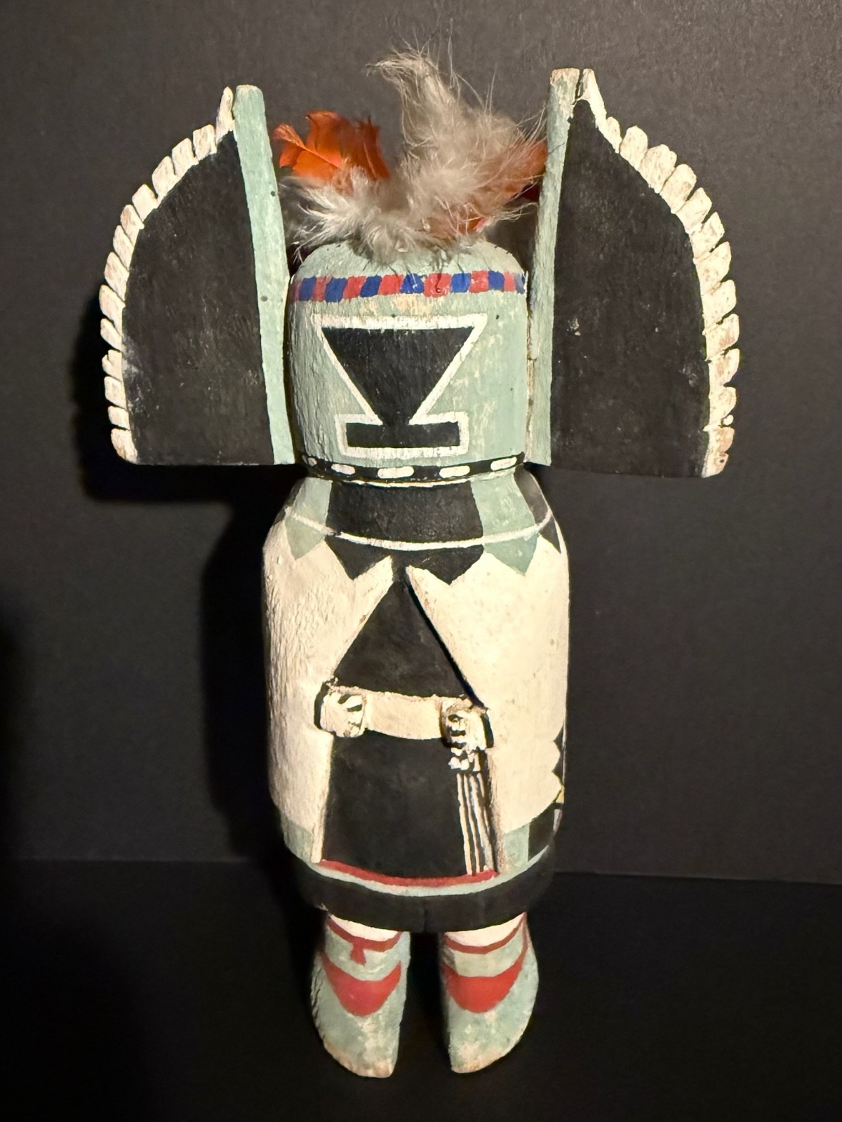 HOPI CROW MOTHER CARVED & PAINTED COTTONWOOD KACHINA DOLL, EXCELLENT CONDITION!