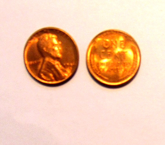 1946- S LINCOLN CENT RED BU FROM ORIGINAL ROLL
