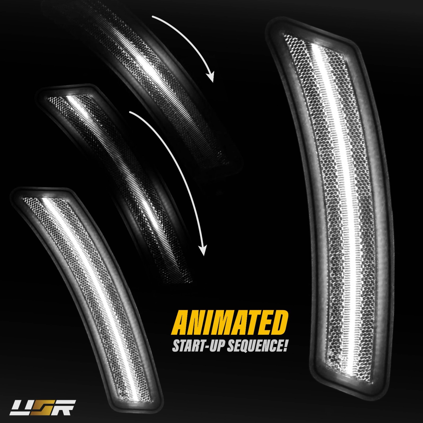 SMOKE Side Marker Light White LED Pair For 2025-2026 Suburban / Yukon / Escalade