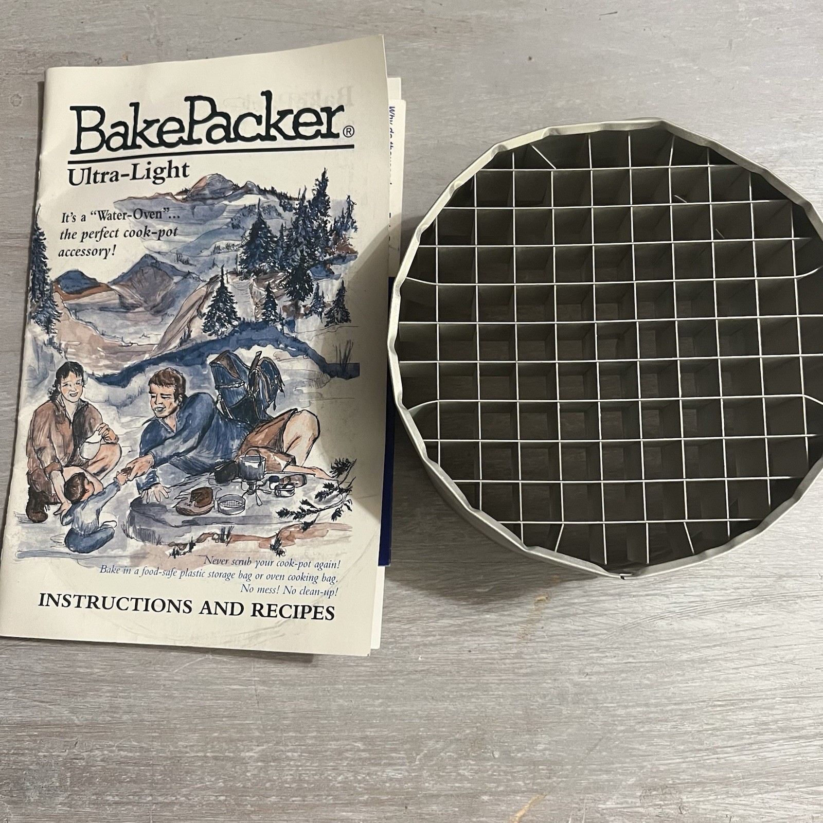 Vintage Bakepacker Ultra-Light Backpacking Camping Oven Portable Cooking Baking