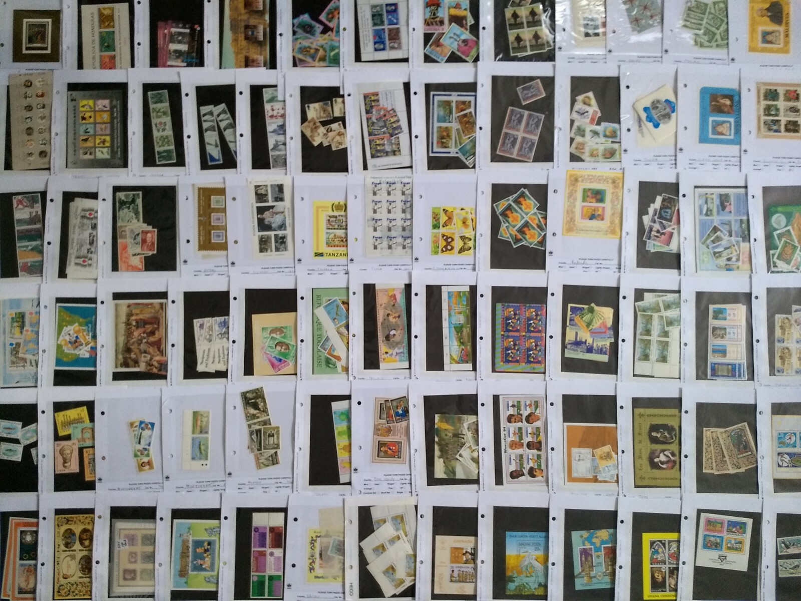 Worldwide Stamp Assortment Used & Mint - 500 Different 70 Countries in Full Sets