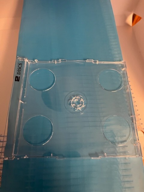 100 DOUBLE 2 CD STAR TRAYS W 2 DISCS PRINT,CLEAR