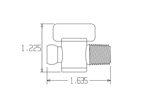 LOC LINE #21192 1/4" MALE NPT VALVE 2PC PACK - NEW - CONTROLS COOLANT FLOW