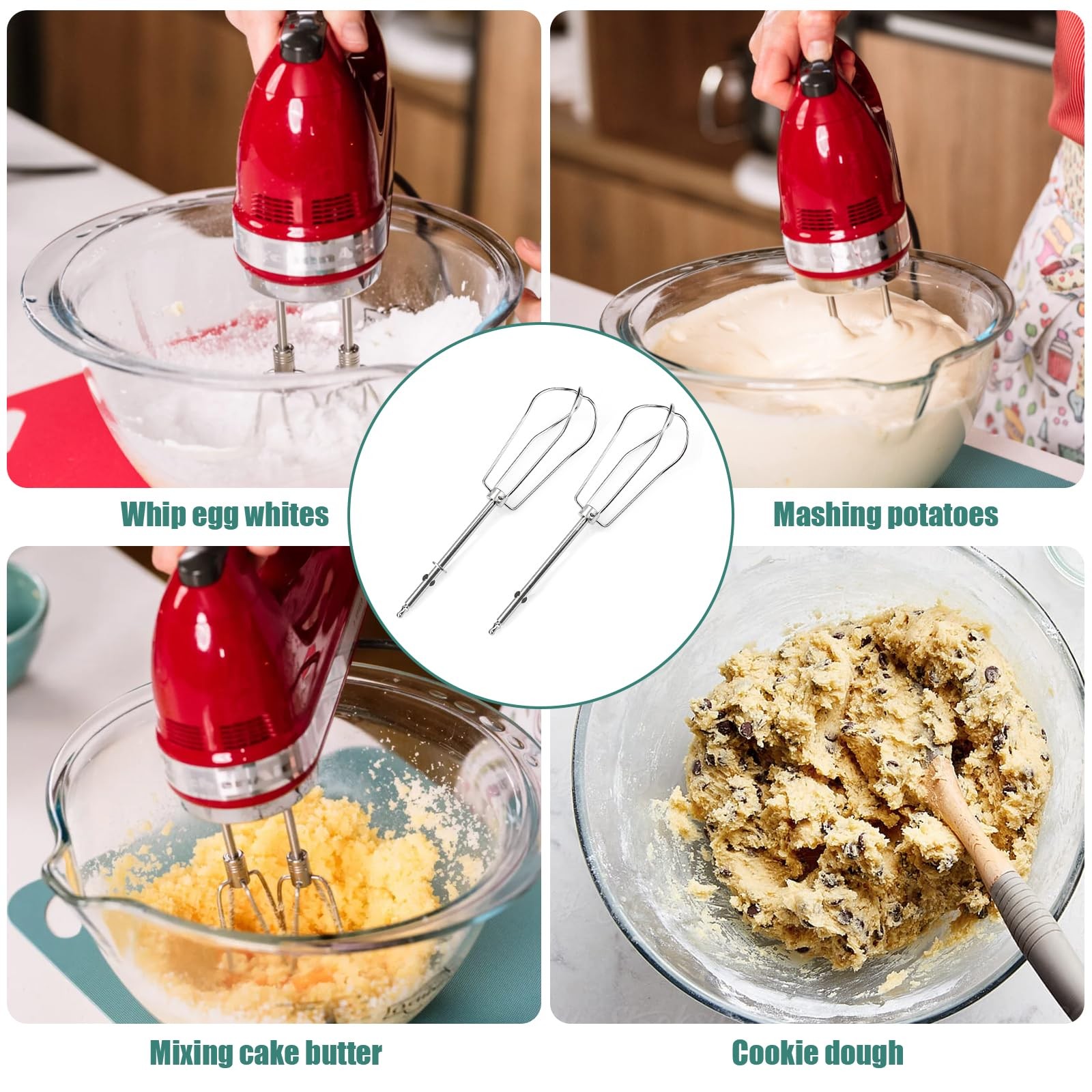 Hand Mixer Beaters Replacement for Cuisinart CHM Series Hand Mixer HM-50 HM-7...