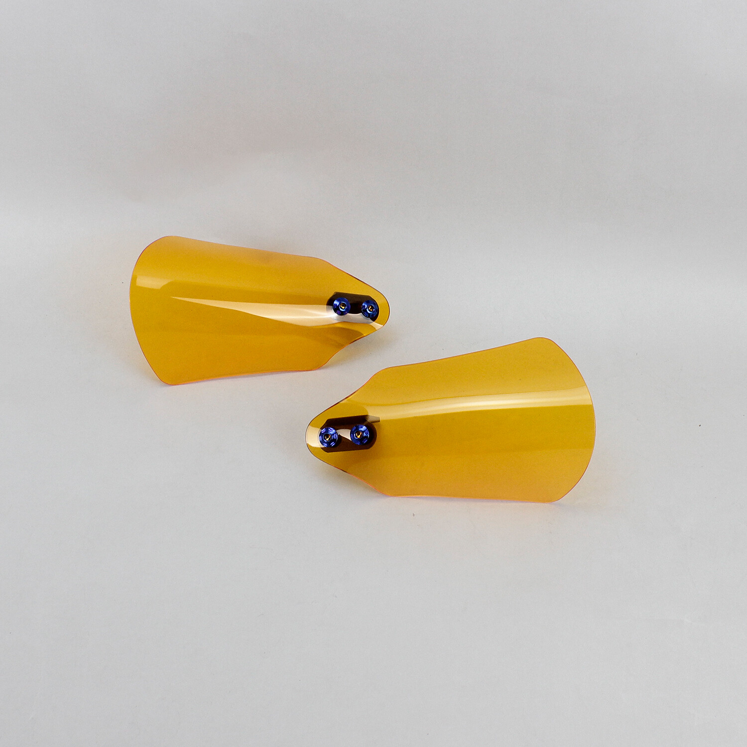 Orange Acrylic Hand Grips Guard Windshield Fits Harley Davidson FLS FXD FLH XL