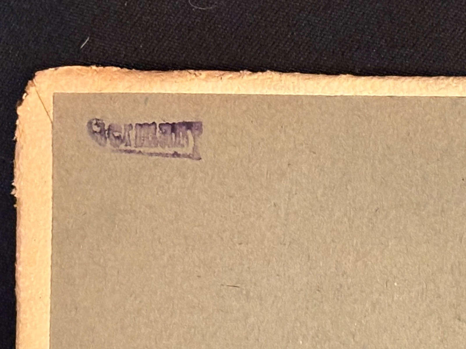 Post Cards Album Embossed Profile Art Nouveau Paper Slotted Pages Vintage Empty